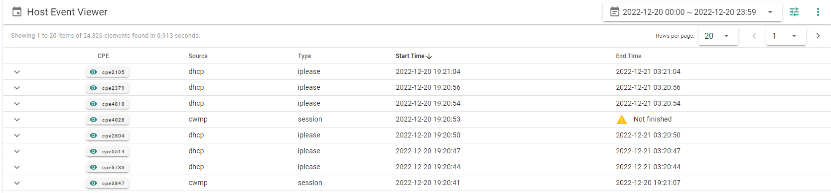 MonitoringHostEvents