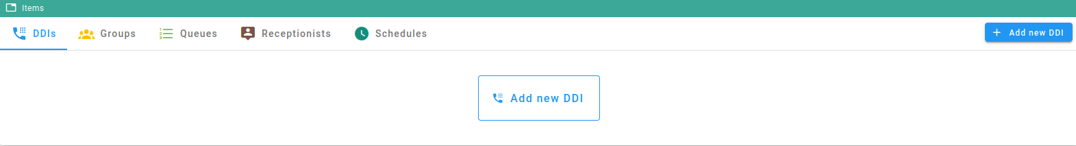 PBX DDIs