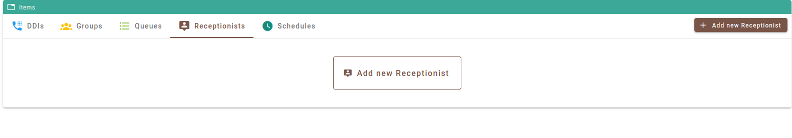 PBX Recepcionists